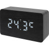 Часы настольные BRESSER MyTime W Color LED, черные 73790